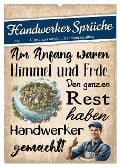 Handwerker Sprüche (Wandkalender 2025 DIN A2 hoch), CALVENDO Monatskalender - Sabine Löwer