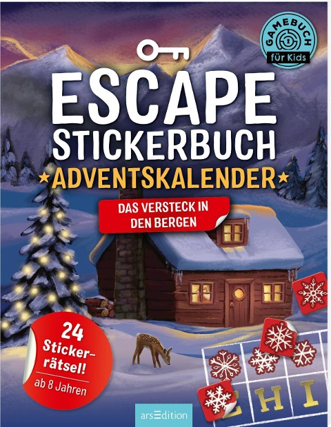 Escape-Stickerbuch - Adventskalender - Das Versteck in den Bergen - Philip Kiefer