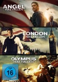 Cover-Bild zum Titel 'Olympus Has Fallen & London Has Fallen & Angel Has Fallen' von 'Creighton Rothenberger, Katrin Benedikt, Robert Mark Kamen, Christian Gudegast, Chad St. John'