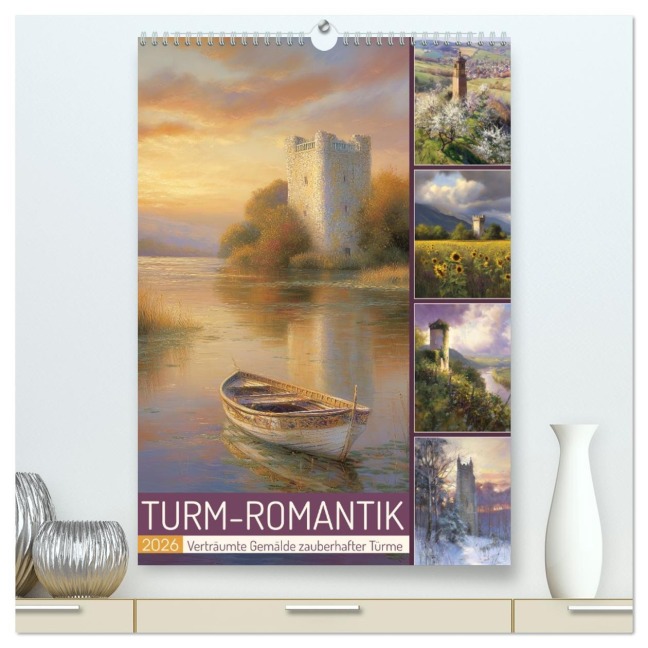 Turm-Romantik (hochwertiger Premium Wandkalender 2026 DIN A2 hoch), Kunstdruck in Hochglanz - Sabine Löwer