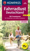 Cover-Bild zum Titel 'KOMPASS Fahrradlust Deutschland 100 Traumtouren' von ''