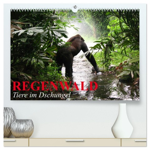 Regenwald ¿ Tiere im Dschungel (hochwertiger Premium Wandkalender 2025 DIN A2 quer), Kunstdruck in Hochglanz - Elisabeth Stanzer