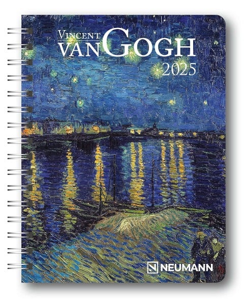 Vincent van Gogh 2025 - Diary - Buchkalender - Taschenkalender - 16,5x21,6 - 