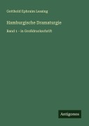 Cover-Bild zum Titel 'Hamburgische Dramaturgie' von 'Gotthold Ephraim Lessing'