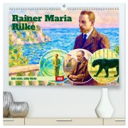 Cover-Bild zum Titel 'Rainer Maria Rilke. Sein Leben, seine Werke (hochwertiger Premium Wandkalender 2026 DIN A2 quer), Kunstdruck in Hochglanz' von 'Steffani Lehmann'