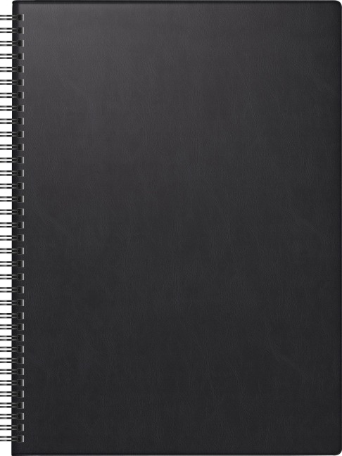 BRUNNEN 1078101907 Buchkalender Premium Mod. 781 2027 A4, Kunststoff, schwarz - 