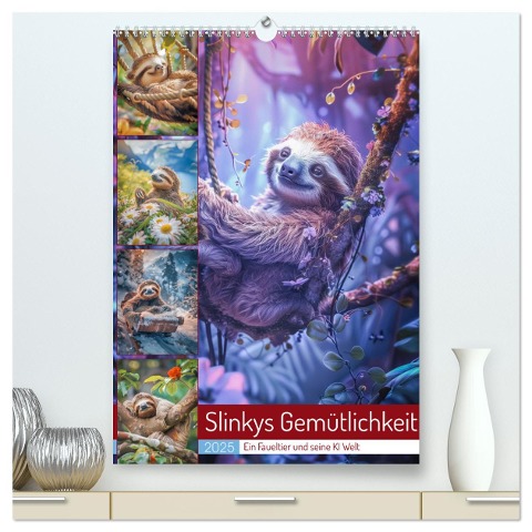 Slinkys Gemütlichkeit (hochwertiger Premium Wandkalender 2025 DIN A2 hoch), Kunstdruck in Hochglanz - Steffen Gierok-Latniak