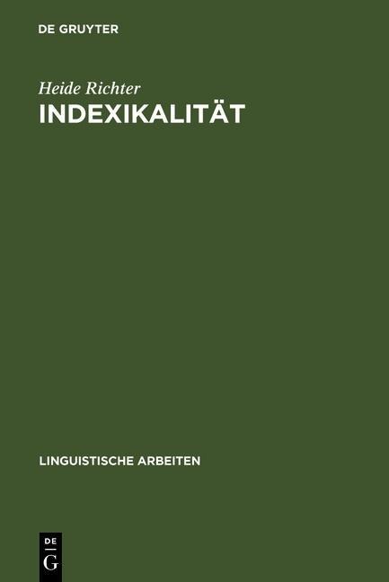 Indexikalität - Heide Richter