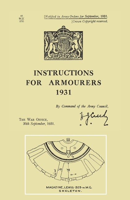 Instructions for Armourers 1931 - 