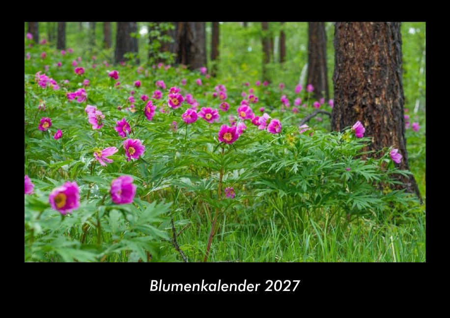Blumenkalender 2027 Fotokalender DIN A3 - Tobias Becker