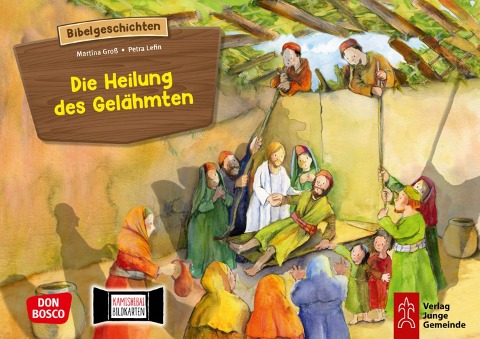 Die Heilung des Gelähmten. Kamishibai Bildkartenset. - Martina Groß