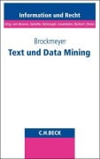 Cover-Bild zum Titel 'Text und Data Mining' von 'Henning Brockmeyer'