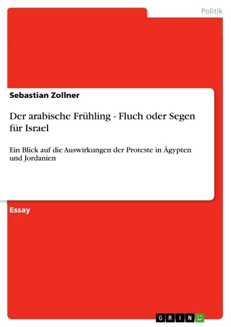 Der arabische Frühling - Fluch oder Segen für Israel - Sebastian Zollner