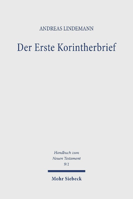 Der Erste Korintherbrief - Andreas Lindemann