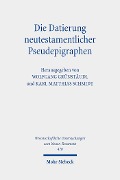 Cover-Bild zum Titel 'Die Datierung neutestamentlicher Pseudepigraphen' von ''