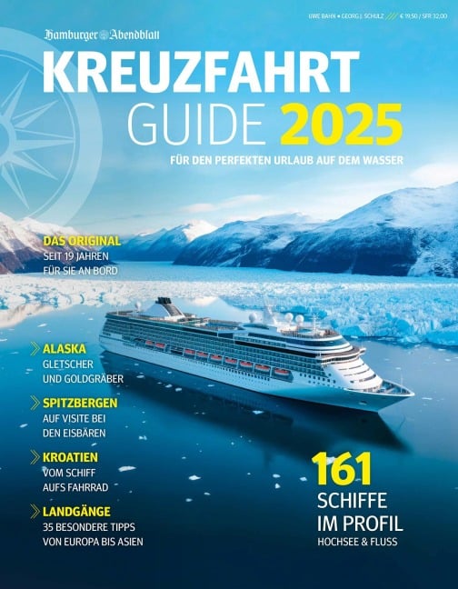 Kreuzfahrt Guide 2025 - Uwe Bahn, Hamburger Abendblatt, Georg J. Schulz