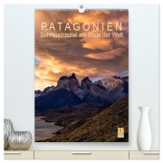 Cover-Bild zum Titel 'Patagonien: Sehnsuchtsziel am Ende der Welt (hochwertiger Premium Wandkalender 2026 DIN A2 hoch), Kunstdruck in Hochglanz' von 'Gerhard Aust'