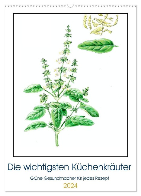 Die wichtigsten Küchenkräuter (Wandkalender 2024 DIN A2 hoch), CALVENDO Monatskalender - dieKLEINERT. de dieKLEINERT. de