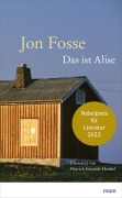 Cover-Bild zum Titel 'Das ist Alise' von 'Jon Fosse'