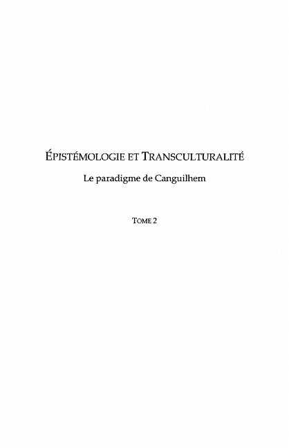Epistemologie et transculturalite 2 - Jacques Chatue