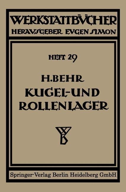 Kugel- und Rollenlager (Wälzlager) - Heinrich Behm