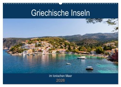 Cover-Bild zum Titel 'Griechische Inseln im Ionischen Meer (Wandkalender 2026 DIN A2 quer), CALVENDO Monatskalender' von 'Janita Webeler'