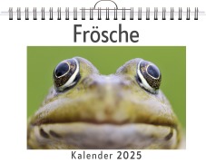 Cover-Bild zum Titel 'Frösche - (Wandkalender 2025, Kalender DIN A4 quer, Monatskalender im Querformat mit Kalendarium, das perfekte Geschenk)' von 'Lina Peters'
