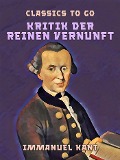 Cover-Bild zum Titel 'Kritik der reinen Vernunft' von 'Immanuel Kant'