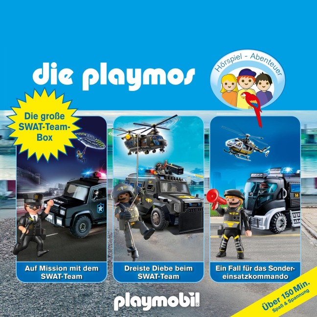 Die Playmos - Das Original Playmobil Hörspiel, Die große SWAT-Team-Box, Folgen 68, 78, 85 - David Bredel, Simon X. Rost, Florian Fickel, Christoph Dittert