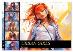 Cover-Bild zum Titel 'Urban Girls. Paintings (Wandkalender 2026 DIN A2 quer), CALVENDO Monatskalender' von 'Rose Hurley'