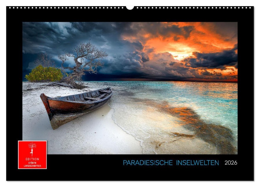 Paradiesische Inselwelten (Wandkalender 2026 DIN A2 quer), CALVENDO Monatskalender - Peter Roder