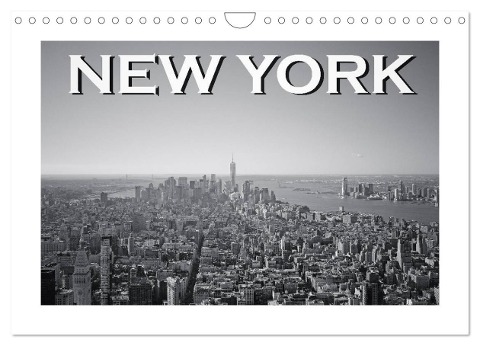 New York in schwarz weiss (Wandkalender 2024 DIN A4 quer), CALVENDO Monatskalender - Robert Styppa