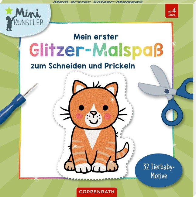 Mein erster Glitzer-Malspaß zum Schneiden und Prickeln - 