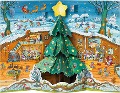 Cover-Bild zum Titel 'Weihnachten bei Familie Maus Pop-up-Adventskalender' von 'Daniela Kulot'