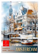 Cover-Bild zum Titel 'Amsterdam - Fahrräder, Giebel, Grachten (Wandkalender 2026 DIN A4 hoch), CALVENDO Monatskalender' von 'Peter Roder'