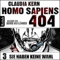 Cover-Bild zum Titel 'Homo Sapiens 404 Band 3: Sie haben keine Wahl' von 'Claudia Kern'
