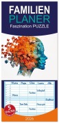 Familienplaner 2026 - Faszination PUZZLE mit 5 Spalten (Wandkalender, 21 x 45 cm) CALVENDO - Susan Michel