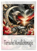Cover-Bild zum Titel 'Tierische Mondlichtmagie (Tischkalender 2026 DIN A5 hoch), CALVENDO Monatskalender' von 'Dusanka Djeric'