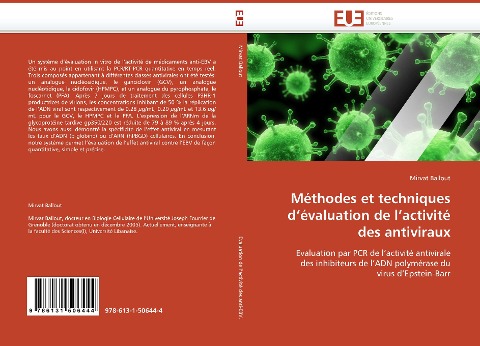 Méthodes et techniques d''évaluation de l''activité des antiviraux - Mirvat Ballout