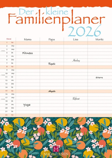 Der kleine Familienplaner 2026 - 