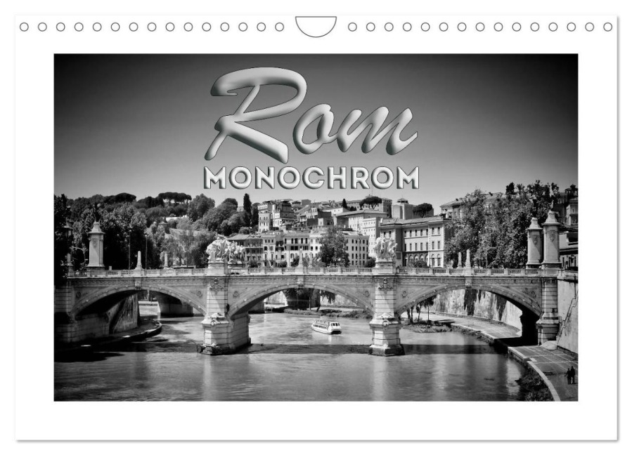 ROM Monochrom (Wandkalender 2026 DIN A4 quer), CALVENDO Monatskalender - Melanie Viola