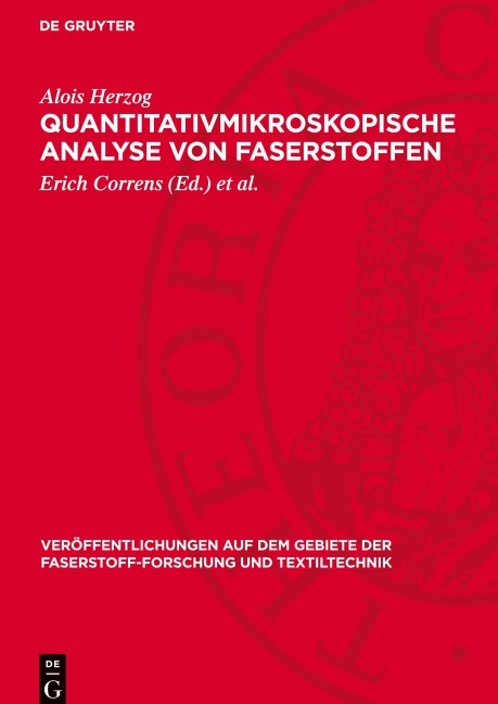 Quantitativmikroskopische Analyse von Faserstoffen - Alois Herzog