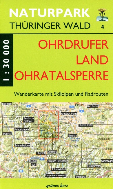 Wanderkarte 4 Ohrdrufer Land Ohratalsperre - 