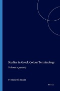 Cover-Bild zum Titel 'Studies in Greek Colour Terminology' von 'P G Maxwell-Stuart'