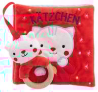 Cover-Bild zum Titel 'Mein erstes Stoffbuch mit Rassel und Holzbeißring. Kätzchen' von 'Kenny Rettore'