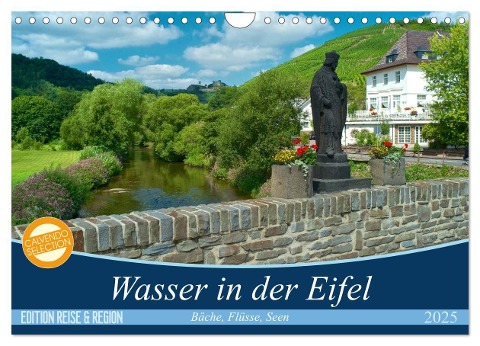 Bäche, Flüsse, Seen - Wasser in der Eifel (Wandkalender 2025 DIN A4 quer), CALVENDO Monatskalender - Ralf Mooß