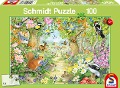 Tiere im Wald. Puzzle 100 Teile - 