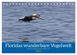 Cover-Bild zum Titel 'Floridas wunderbare Vogelwelt (Tischkalender 2026 DIN A5 quer), CALVENDO Monatskalender' von 'Andreas Klesse'