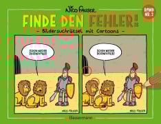 Cover-Bild zum Titel 'Finde den Fehler - Band Nr.2 - Bildersuchrätsel mit Cartoons' von 'Nico Fauser'