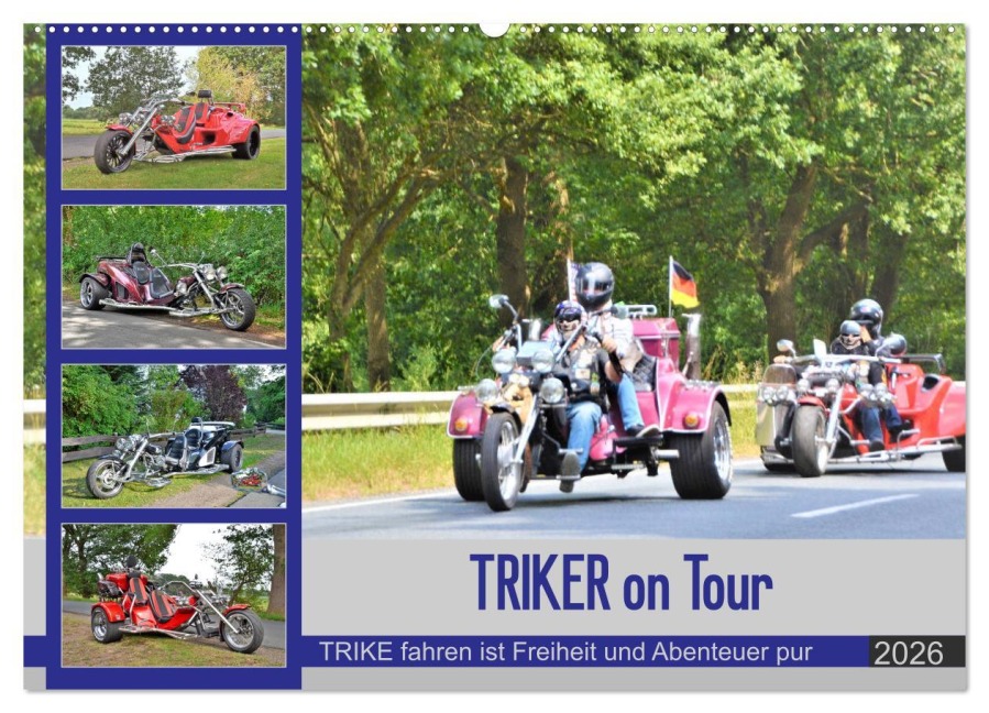 TRIKER on Tour (Wandkalender 2026 DIN A2 quer), CALVENDO Monatskalender - Günther Klünder